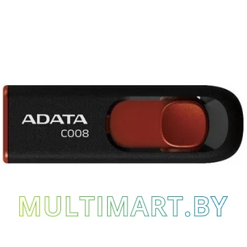 USB Flash A-Data C008 Black+Red 64GB (AC008-64G-RKD)